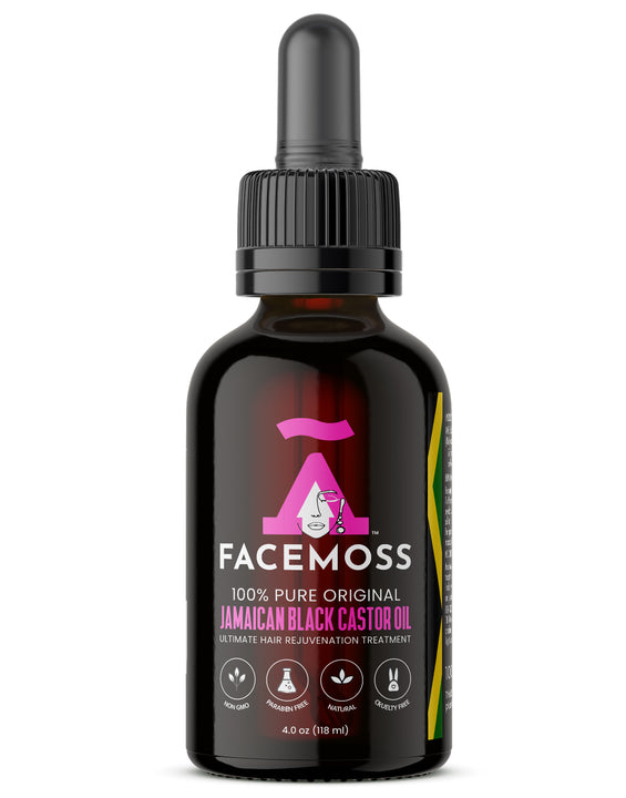 Facemoss 100% Pure Jamaican Black Castor Oil (4 fl oz)